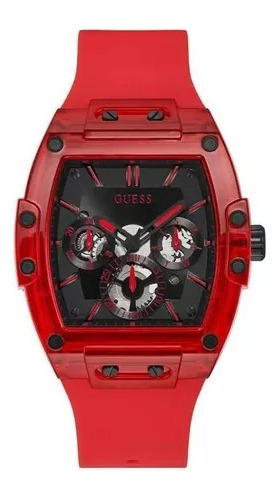 Reloj Guess Phoenix Gw0203g5 Rojo