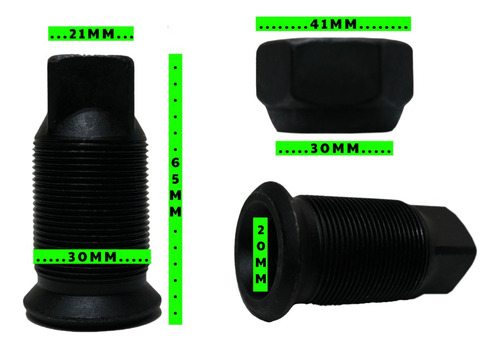 Capuchon Trasero Izusu Derecho M20x1.5 Con Tuerca Right