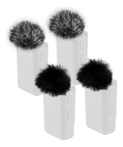 Set 4 Protectores Peludos Para Micrófonos Lavalier Dji