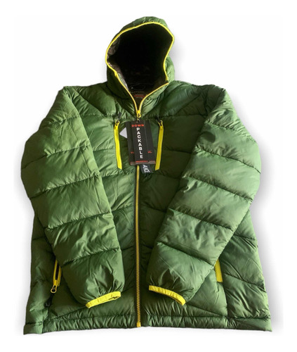 Chaqueta Hawke&co S170 Hombre Verde Musgo Pluma Talla S.