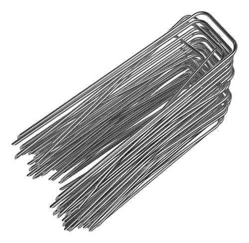 50 Grapas De Acero Para Jardín, Grapas Para 2,5x4x200mm