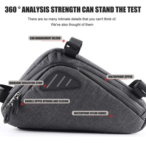 V Bolsa Triangular Plegable Impermeable Para Bicicleta