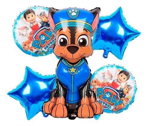 Bouquet Globo Patrulla Canina Paw Patrol Chase