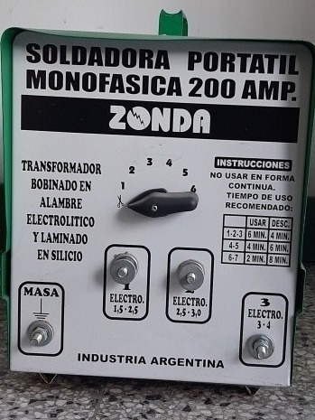 Soldadura Portátil 200 Amp