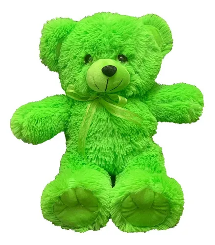 Oso De Peluche Led Color Verde Tama o Chico Cuotas sin inter s
