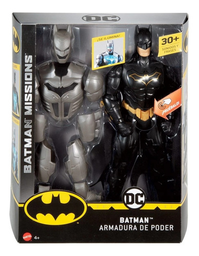 Muñeco Batman Armadura De Poder Luz Sonido Mattel Mundomania