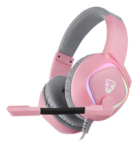 Headset Gamer Motospeed G750 Fmshs0092rsa 7.1 Rgb Rosa Fone 