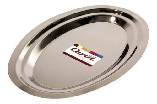 Fuente Oval Bandeja De Acero Inoxidable Carol 26,5x16cm