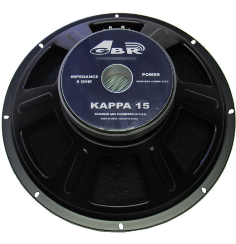 Woofer 15 Pulgadas 1200 W Parlante Gbr Kappa15 Envios