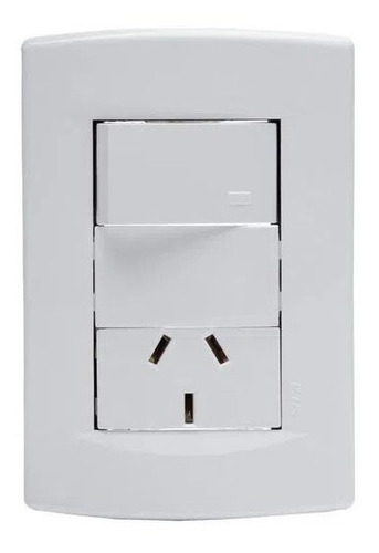 Imagen 2 de 6 de Llave De Luz Armada Sica Línea Life Blanco X10u