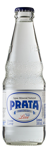 Água mineral Prata Fonte  sem gás   garrafa  300 mL  