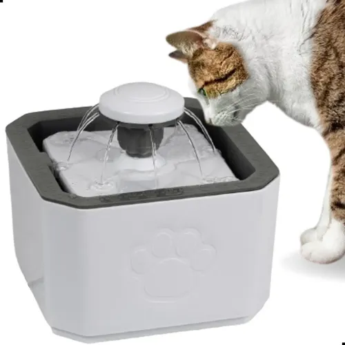 Fonte Bebedouro De Água 2.5l Filtro Cães E Gatos Premium Pet Cor ...