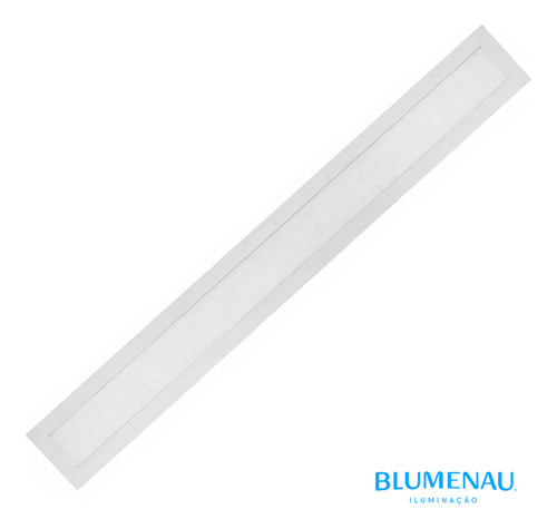 Kit 5 Plafon Retangular Embutir 15x120 36w Branco Frio 6500k