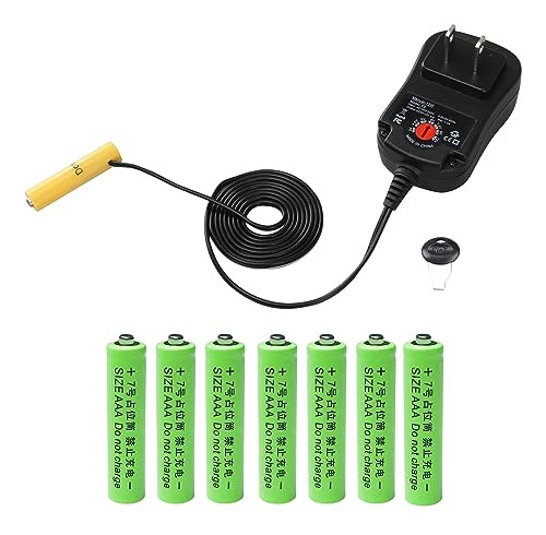 Adaptador De Corriente Ajustable Para Bateras Aa Aaa - Pack