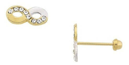 Imagen 2 de 2 de Broquel Infinito Rodizado Oro 14k - 350
