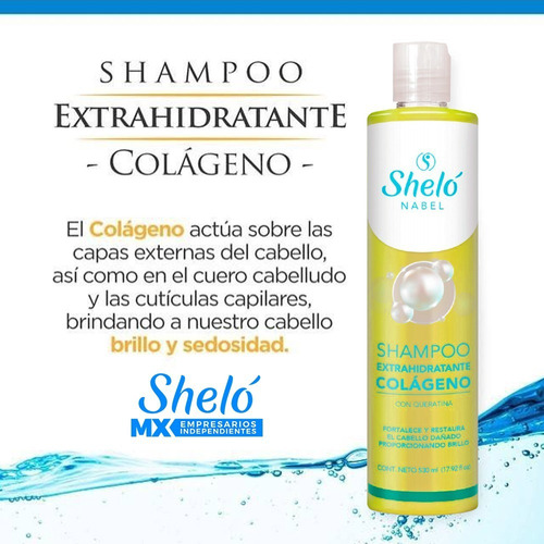 Imagen 4 de 5 de Shampoo Y Acondicionador Extra Hidratante Colageno + Keratin