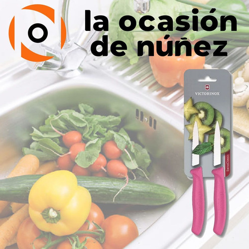 Imagen 4 de 7 de Cuchillo Victorinox Frutas Y Verduras 8 Cm Acero Inoxidable