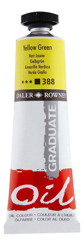 Tinta Óleo Graduate 38ml Verde Amarelado 388 Daler Rowney