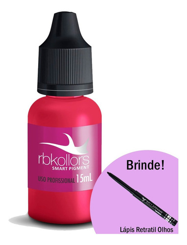 Pigmento Renata Barcelli de Rb Kollors, 15 ml (10 unidades) + Brinde Color True Love