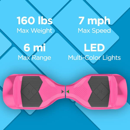 Hoverboard Elétrico Hover-1 I-200 7mph Top Speed Pink