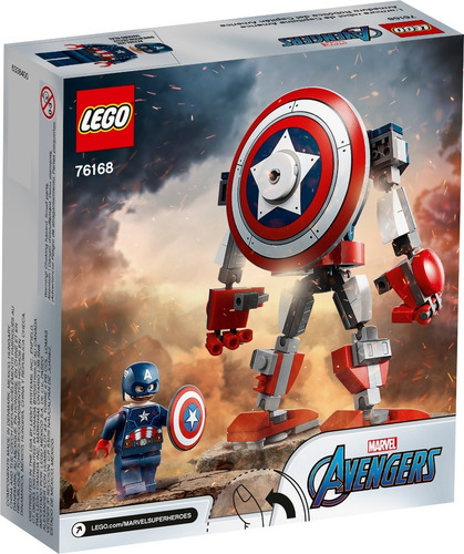 Imagen 2 de 4 de Lego® Avengers- Armadura Robótica De Capitán América (76168)