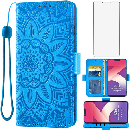 Asuwish Funda Para Oppo 2018 Con Protector De Pantalla De Y