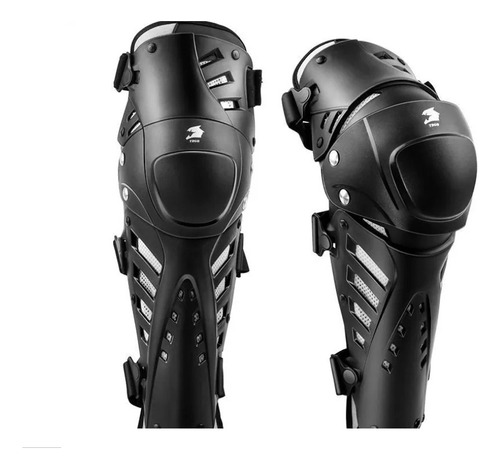 Rodilleras Protectoras Articuladas Moto Negro Set X2+ Envio 