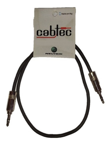 Cable Mini Plug Stereo Mt Fichas Neutrik Rean 25cm Cab-tec