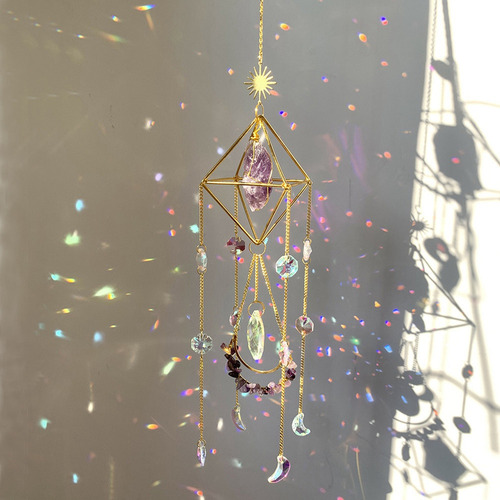 Para Suncatcher Crystal Boho Decor, Colgador De Sol Con