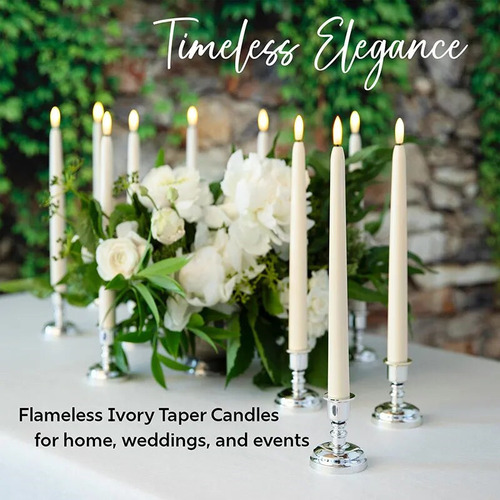 Velas Led Para Decoración De Fiesta De Navidad, 10 Unidades