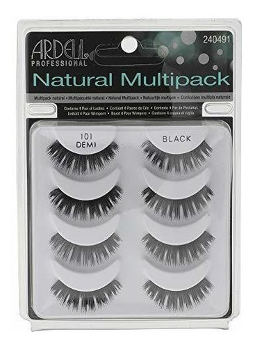 Pestañas Postizas - Ardell Natural Multipack Lashes #101 Bla