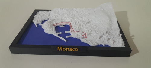 F1 Circuito Monaco Gp En Relieve