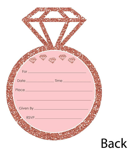 Escuadrón De Novias - Invitaciones De Relleno Con Forma - In