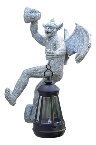 Estatua De Jardín De Esculturas De Gárgola Con Gris