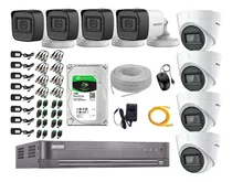 Comprar Cámaras De Seguridad Kit 8 Hikvision 5mp | 04 Camaras Audio