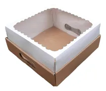 Comprar 5 Caja Visor 30x30x12 - Desayunos - Picadas - Indumentaria