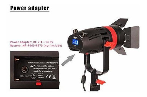 Imagen 5 de 7 de Came-tv Boltzen 2-pack F-55w Cob Fresnel Enfocable Luz De Vi