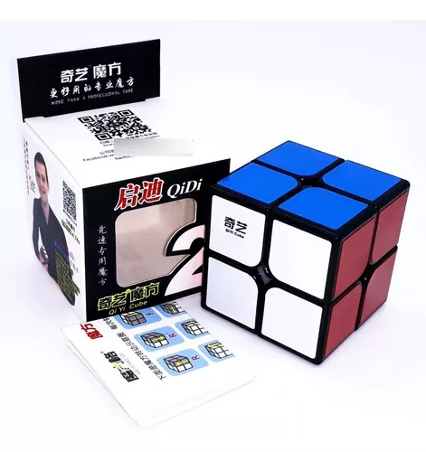 Cubo Mágico Profissional 3x3 Fisher Original QiYi Diferente Preto