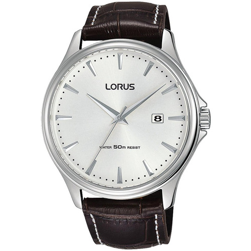 Lorus De Los Hombres De 43 Mm De Color Marrón De Cuero