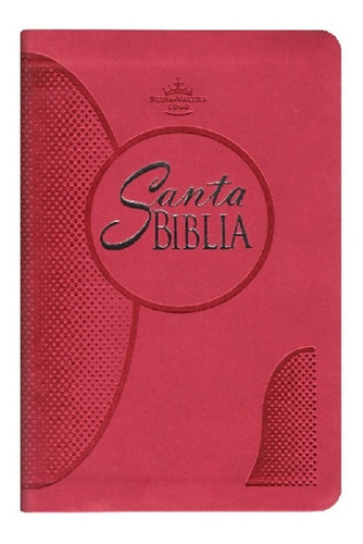 Biblia Rvr1960 Letra Grande Imitación Piel Color Rosa Fucsia