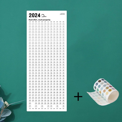 Organizador De Calendario De Pared 2024 Sin Marco De Madera