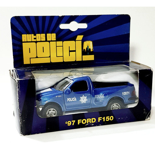 Ford F-150 De 11 Cm. 1/36 Policía México Caja Dañada.