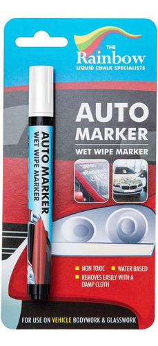 Marcador Auto Writer, Pintura Removible Para Paneles Y Parab