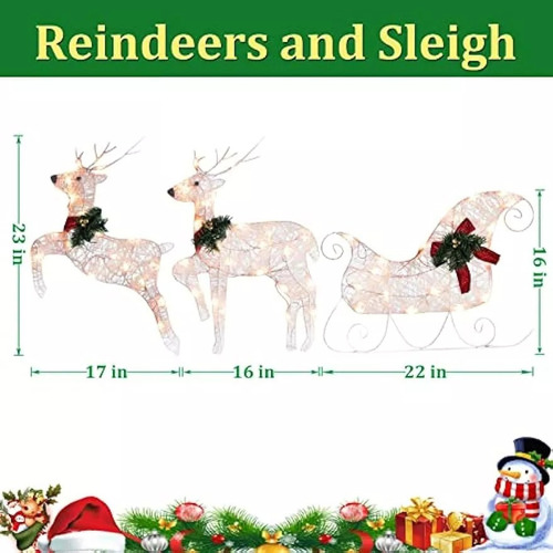 Decoración Navideña Led Luces De Navidad Decoración Reno