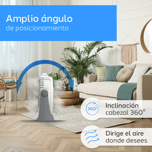 Ventilador De Piso Navia Cfn-2020 De 20 Pulg. 3 Velocidades 50.8 Cm Blanco Gris Plástico 5