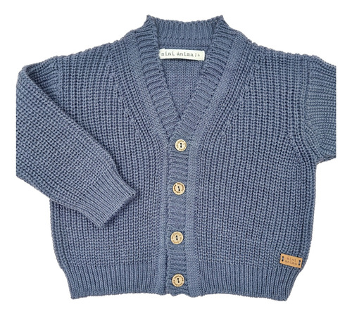 Cardigan Perle Mini Anima Tejido Invierno Bebe Kids Humo