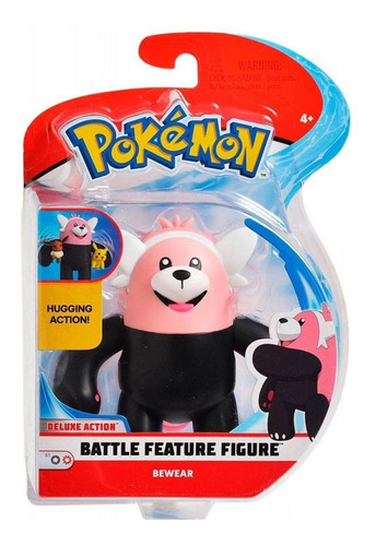 Figura decorativa Boneco Pokemon Battle Bewear Wact Action