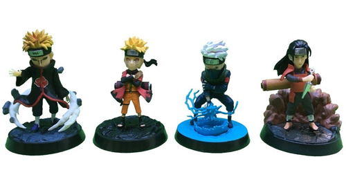 Naruto Set X 4 Figuras De Colección  Gashapon Ty-205