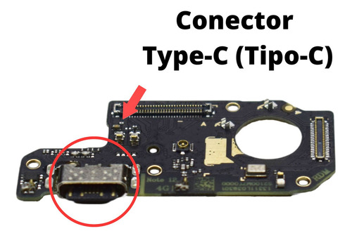 Placa Flex Carga Conector Compatível Redmi Note 12 4g Turbo Pklk Premium