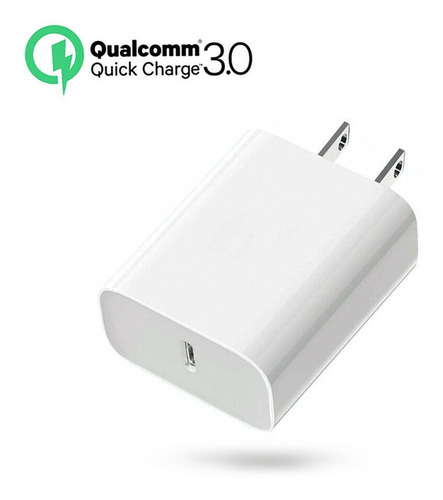 Imagen 2 de 7 de Kit Cargador De Pared + Cable Fast iPhone 11 Pro Max Cuotas